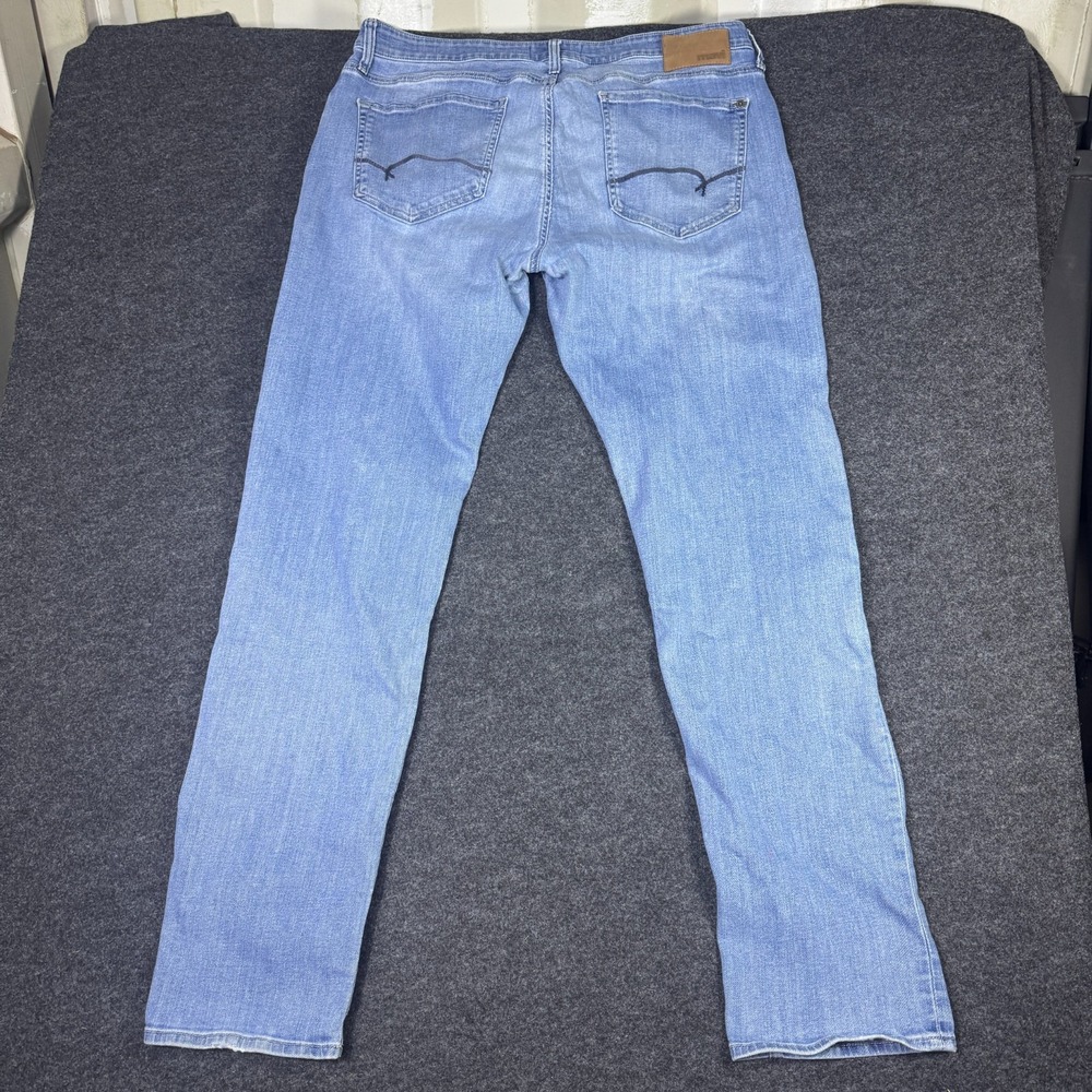 Mavi Marcus Slim Straight Jeans Mens 36x34 Blue Denim Mid Brushed Williamsburg